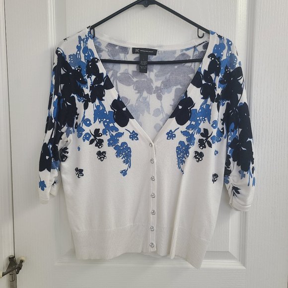 INC International Concepts Tops - floral sweater